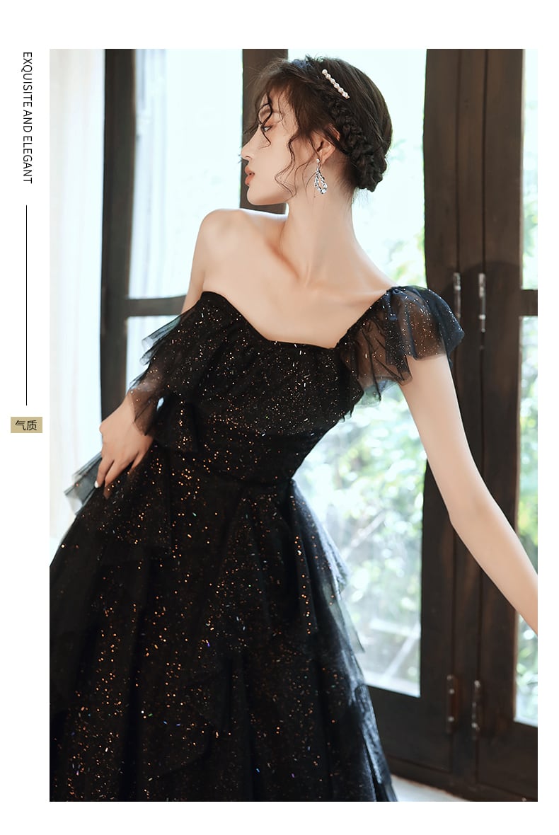 【美品】R’s GOWN ドレス キラキラ Aライン メッシュ シワがつきにくい ar0085-3.jpg