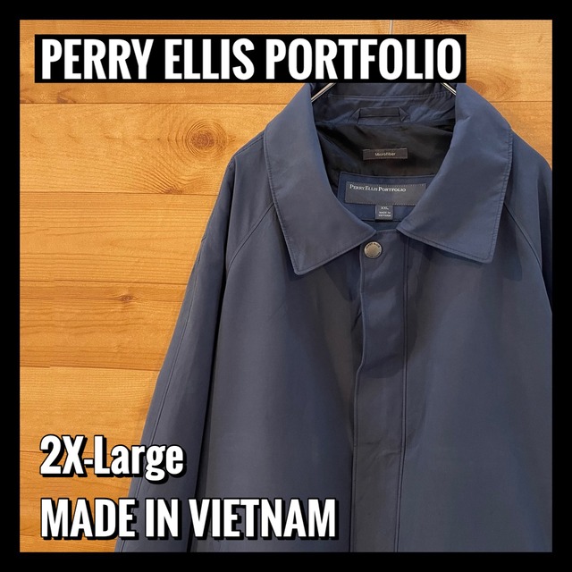 【PERRY ELLIS PORTFOLIO】スウィングトップ ジャケット ブルゾン 2XL オーバーサイズ us古着