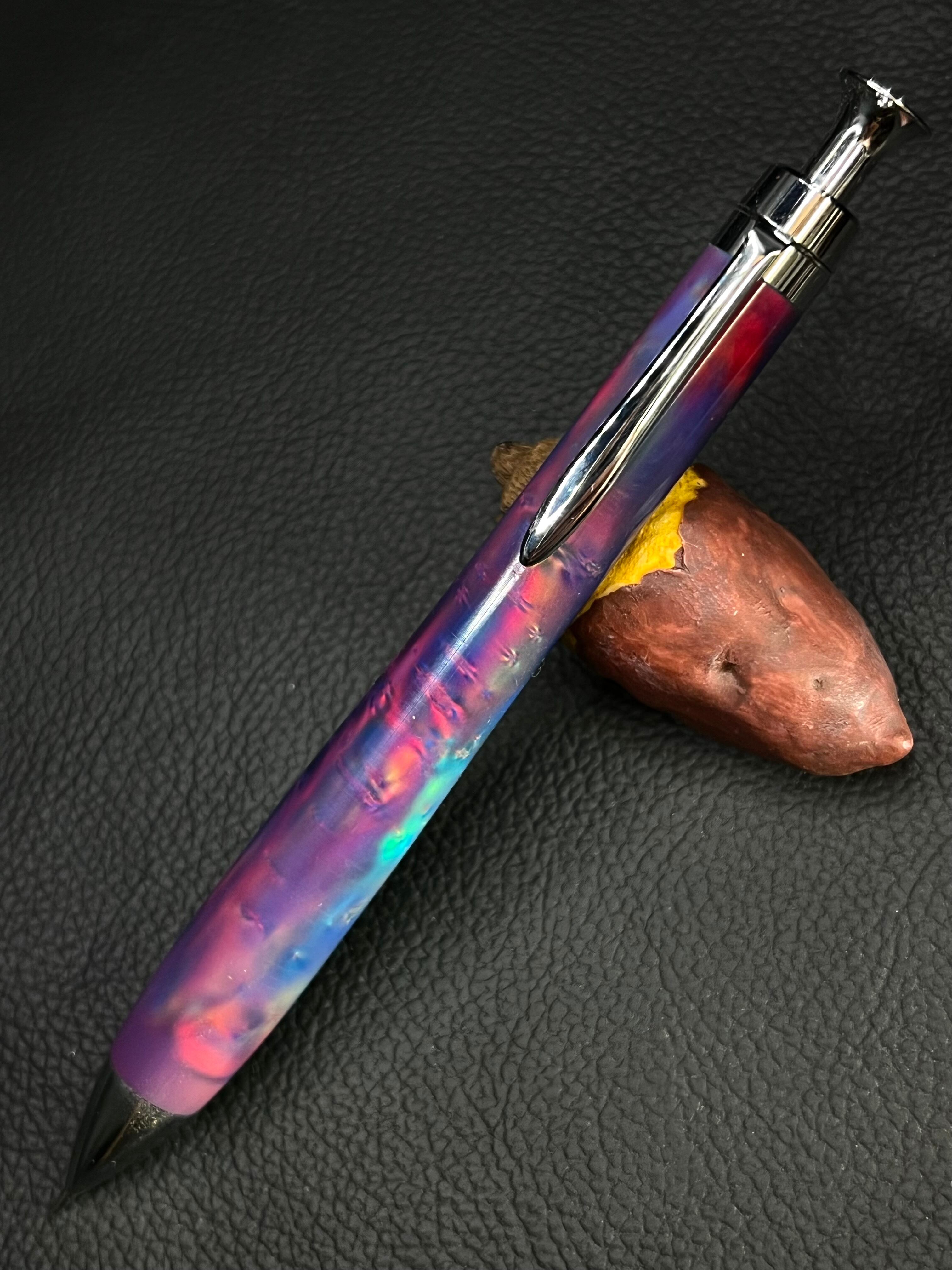 こぶた工房 シャープペンシル 極上花梨瘤 赤青0.5mmゴールド金具 こぶた工房 シャープペンシル 極上花梨瘤 赤青0.5mmゴールド金具 1 極上＋