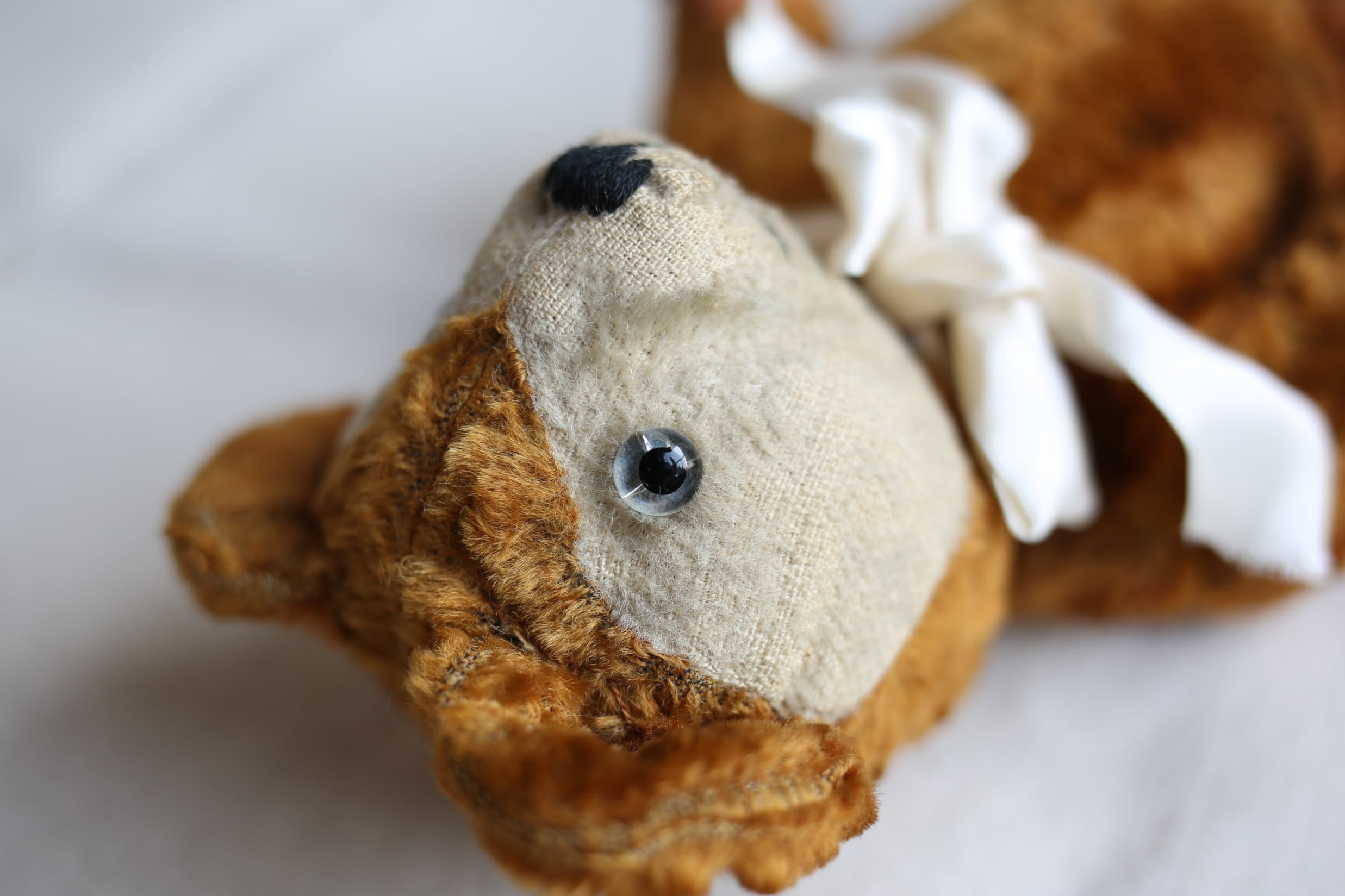 フランス アンティーク 顔がハート型のテディベア N-02995 | EMUPARIS