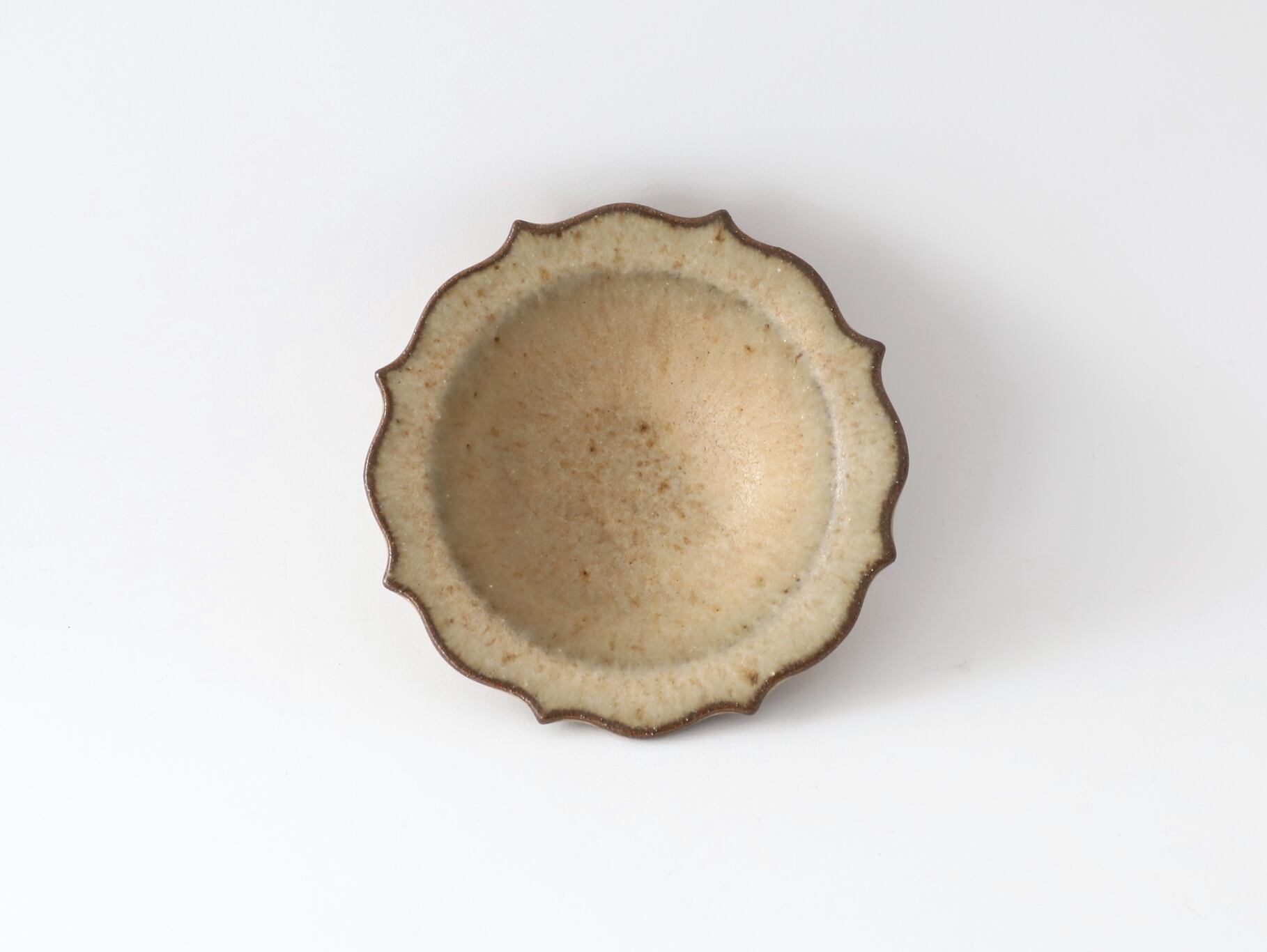 鯨井円美 稜花小鉢 （ピンクベージュ）A | Galerie NUAGE