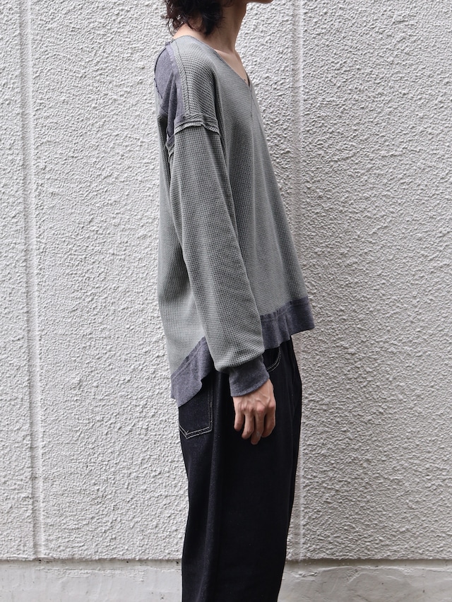 patchwork design thermal top