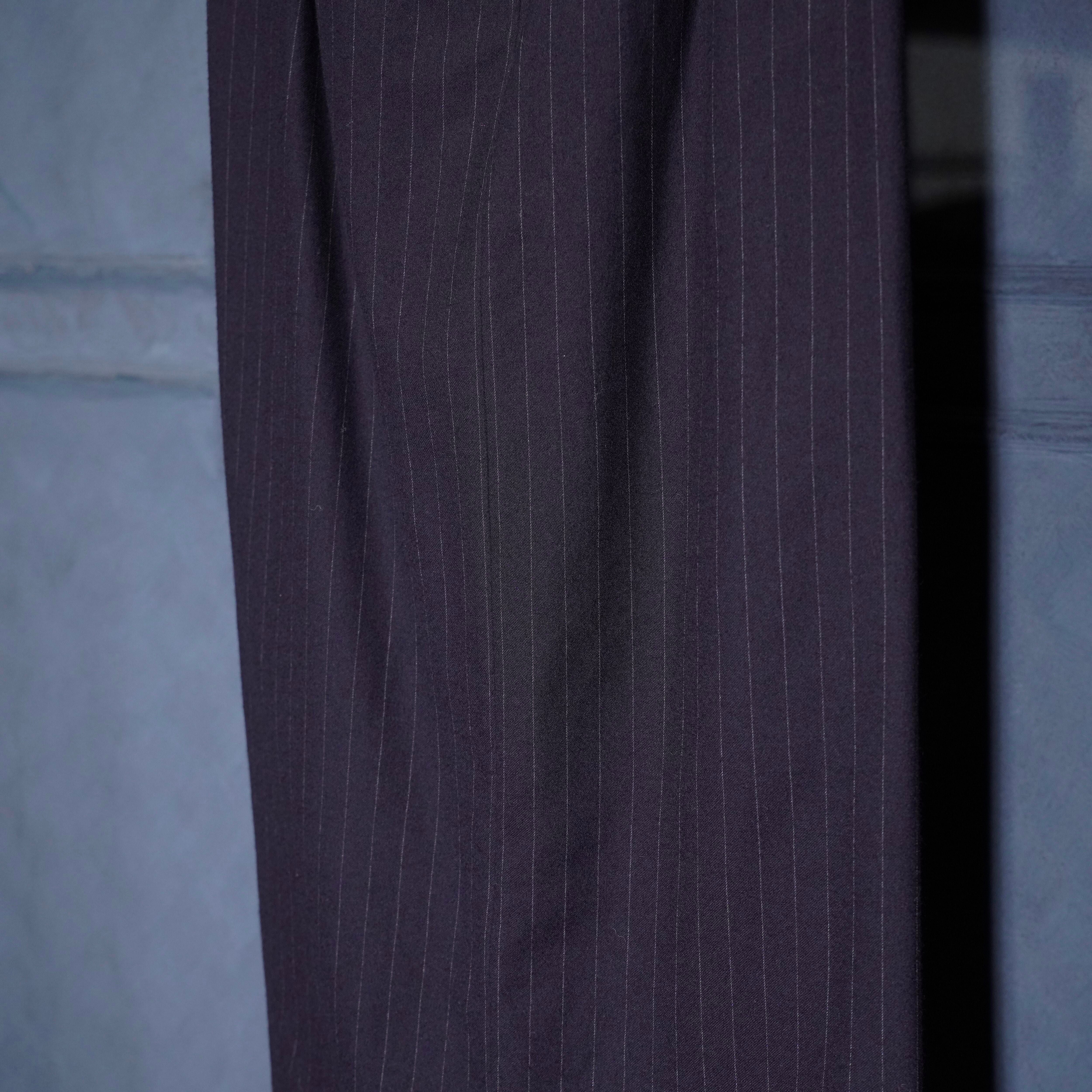 Y's YOHJIYAMAMOTO STRIPE PATTERNED WOOL LONG SKIRT/ワイズヨウジ