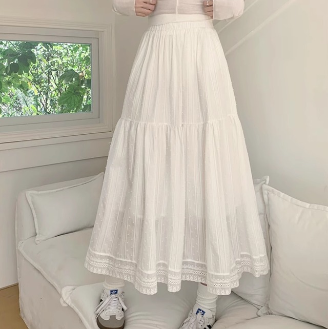 ティアードスカート レディース スカート フレア フレアスカート ロング フレア Aライン フェミニン 透け感 かわいい 大人可愛い きれいめ 上品 おしゃれ ガーリー 存在感 ラブリー キュート ロマンティック ナチュラル 無地 春 夏 秋 ロングシーズン 学生 デート お出かけ イベント 女子会 休日 ショッピング コンサート ライブ お花見 合コン カフェ 脚長 プチプラ 普段使い 着回し モテ 清楚 トレンド インスタ映え S M L 小さいサイズ 大きいサイズ 白 ホワイト ベーシックカラー