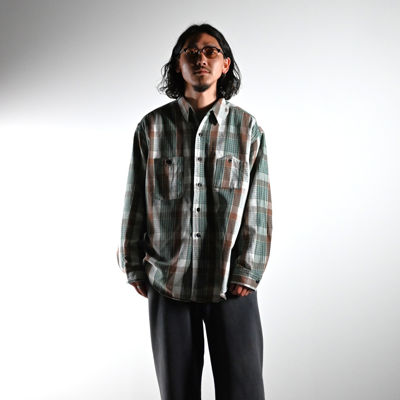 BOWWOW / MOUNTAIN POCKET FLANNEL SHIRT