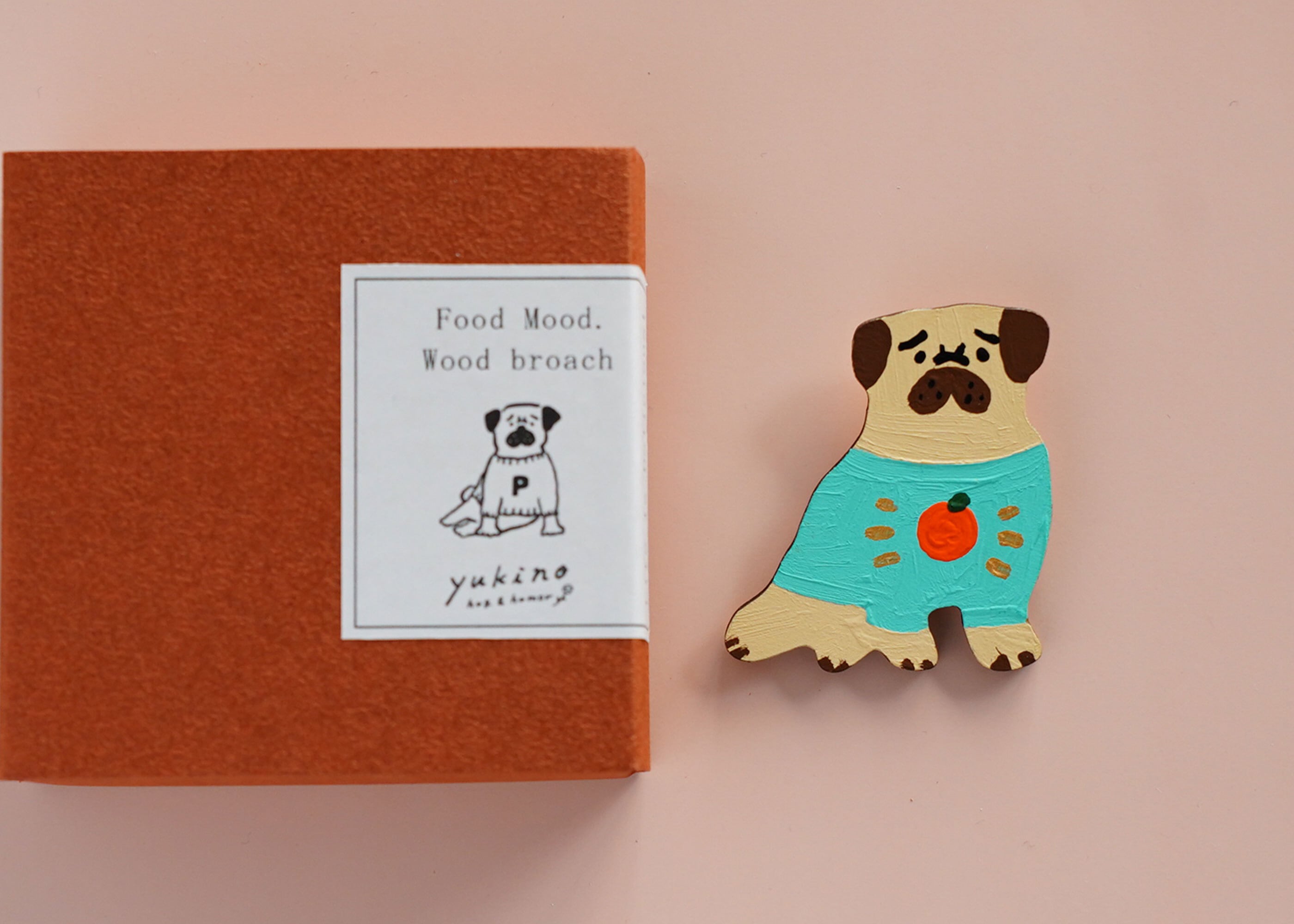 wood objet 原画 ミニブローチ-3