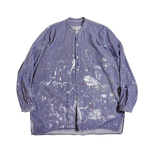 EURO / Artistic Painted Pull Over Fisherman Shirt