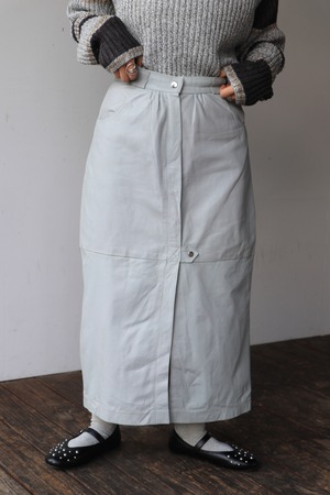 leather pencil skirt - made in Greece