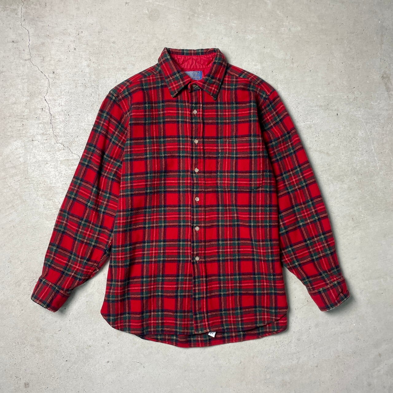 年代 USA製 PENDLETON ペンドルトン チェックシャツ ウールシャツ