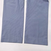 adidas アディダス ADICROSS ストライプ ドライ スラックスパンツ サイズ L /ホワイト×ブルー/ゴルフ/スポーツ