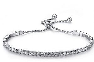 【新着特価】ブレスレット ジミン着用モチーフ CZダイヤ シルバーカラー jimin チェーンブレスレット レディース