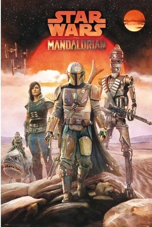 マンダロリアン　グループ　Star Wars: The Mandalorian (Group)　ポスター 61cm x 91.5cm　POSE5366