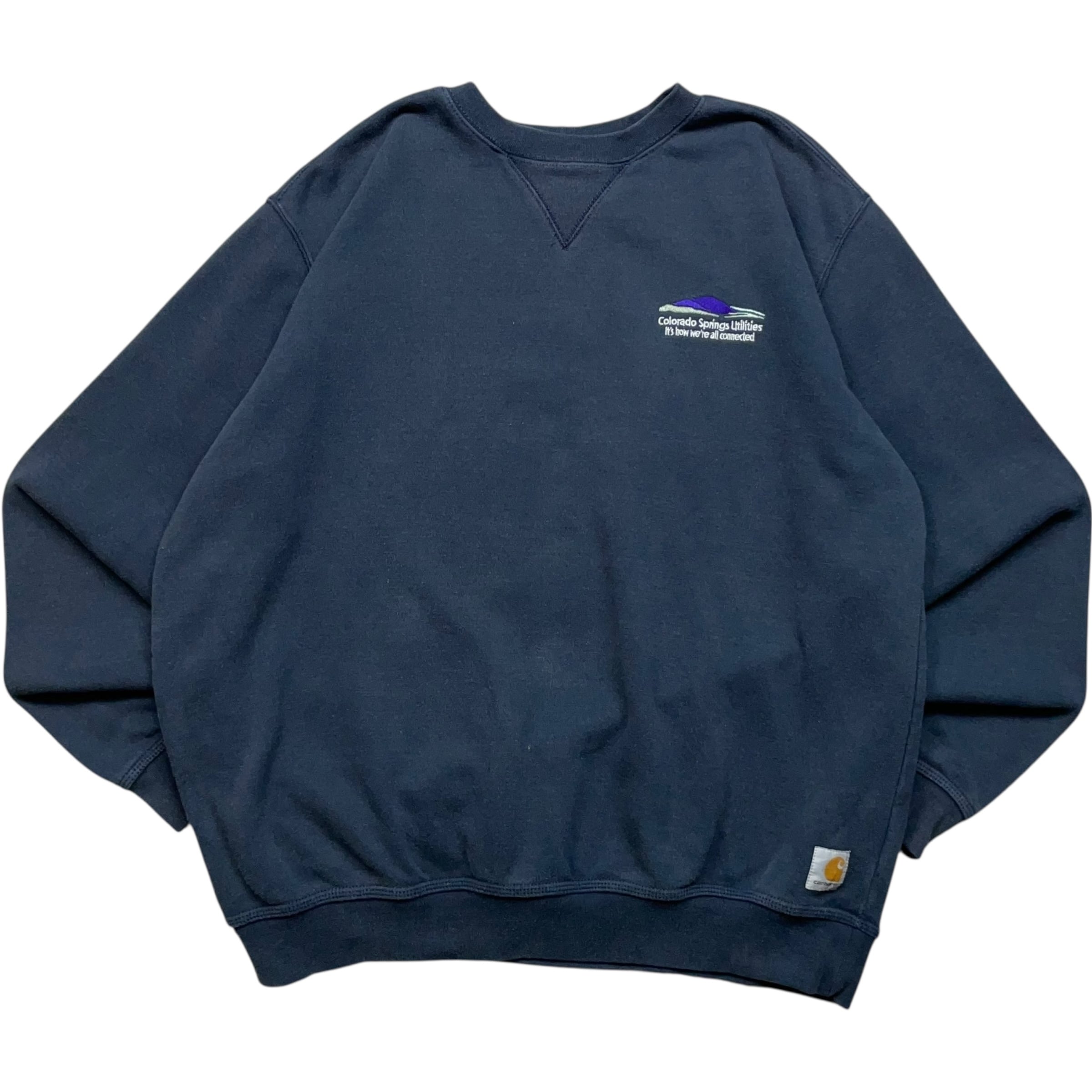 《L》 Carhartt カーハート スウッシュ 企業刺繍 ダックネイビー no.9004