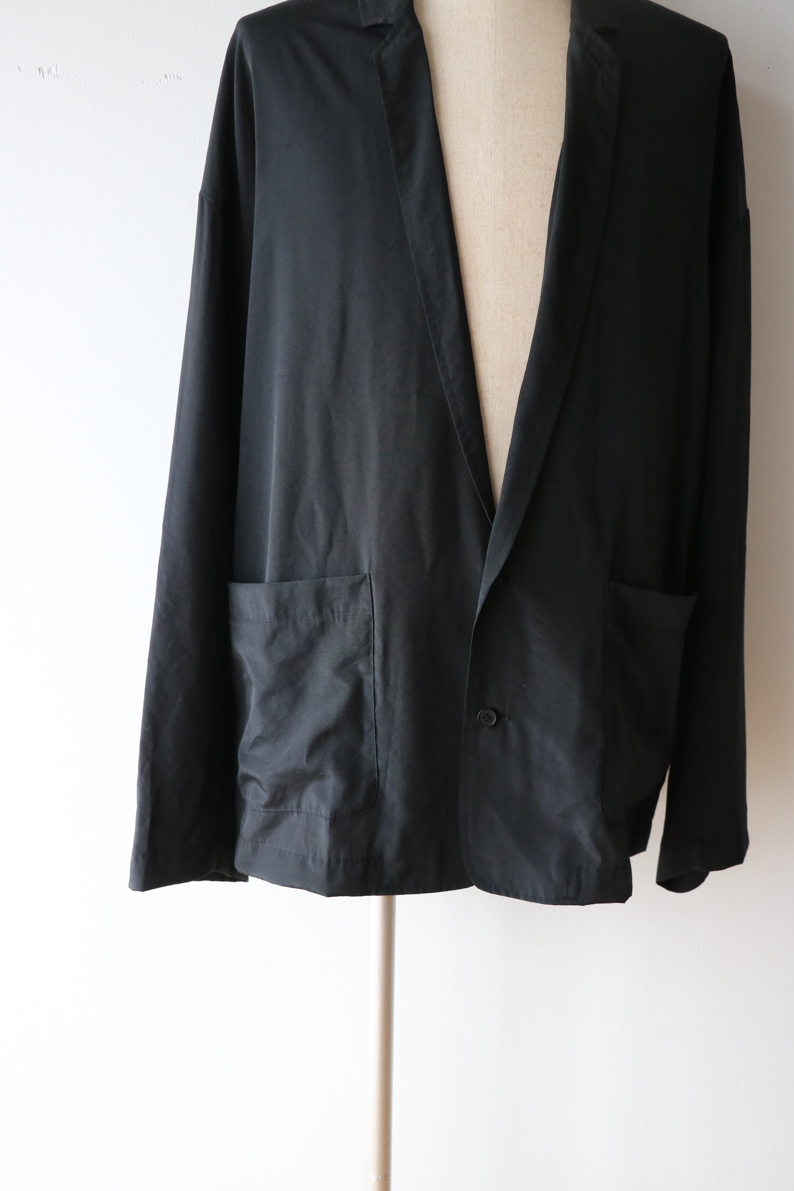 Blanc YM ナイロンジャケット Blanc YM -Cupro Nylon Single Breasted JKT- / BL-26A-CNSJ / ブラン