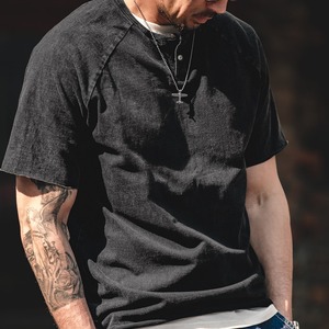 Retro Button Henley T-Shirt / レトロ ボタン ヘンリー Tシャツ