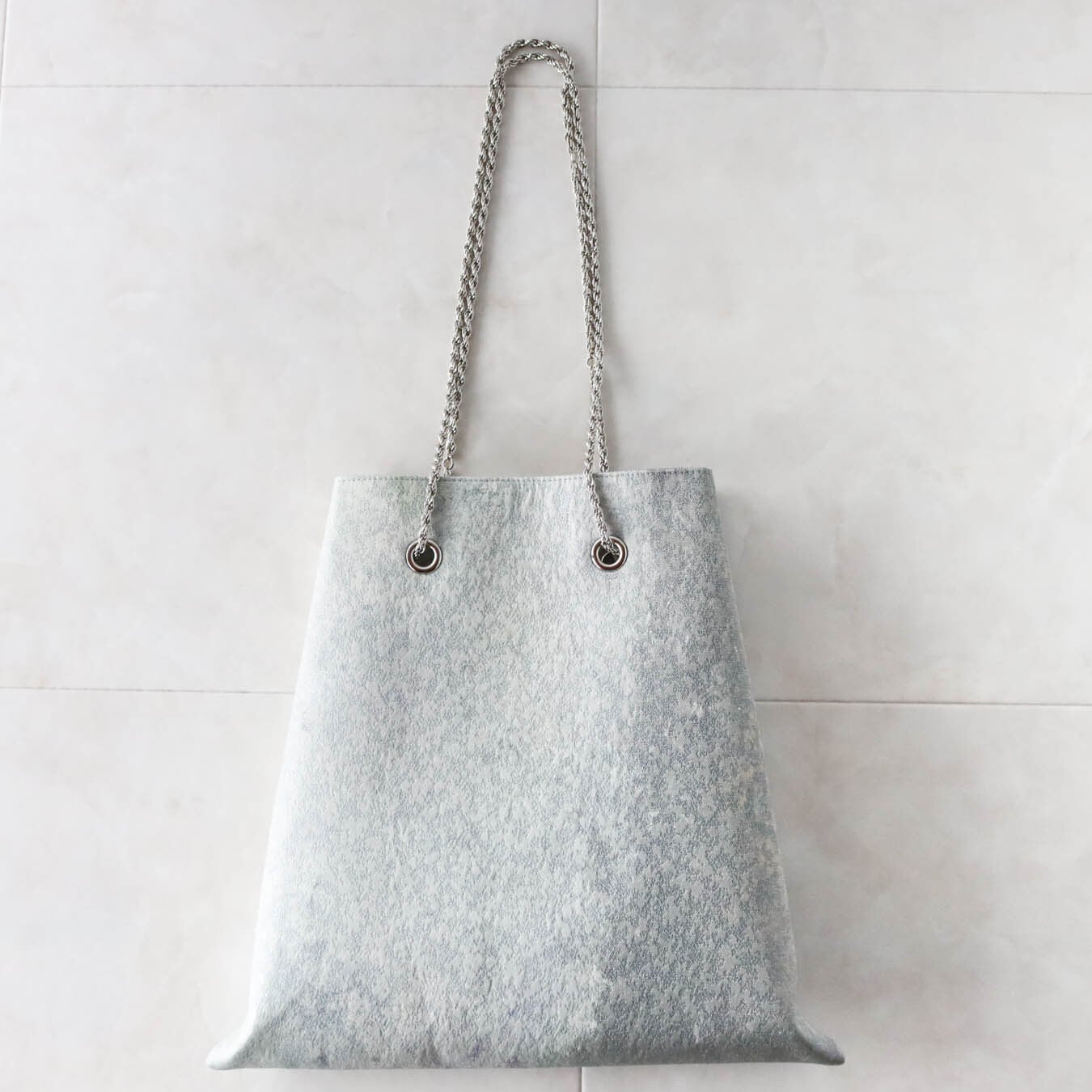 Obi Drawstring Bag Large/モルタルグレー/帯リメイクバッグ | KIMONO