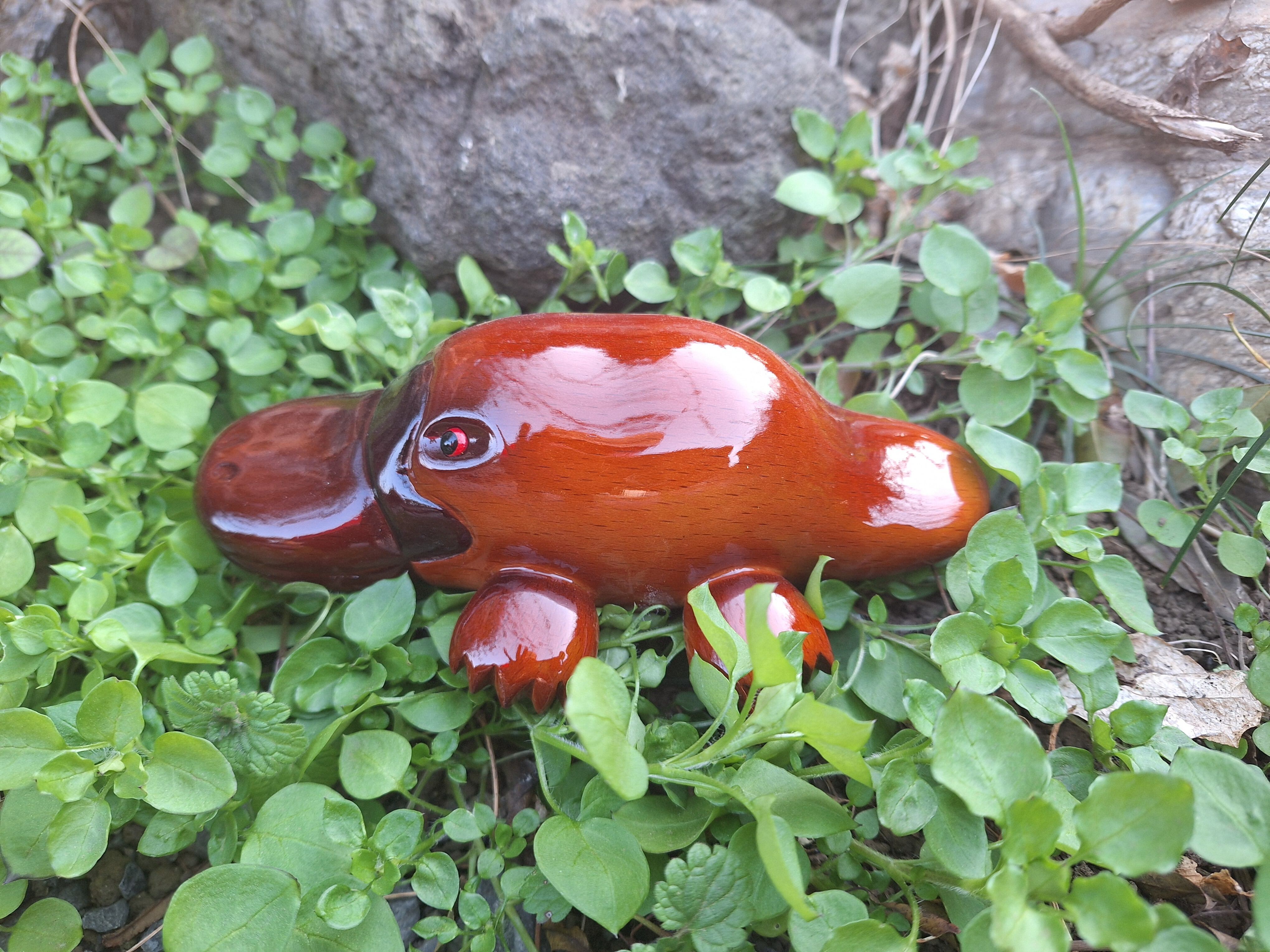 カモノハシ platypus | 工房西岡 woodcraft animals