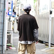 BOWWOW(バウワウ）US ARMY MOUNTAIN TROOPER SHORTS AGED、アナクロTシャツコーディネート