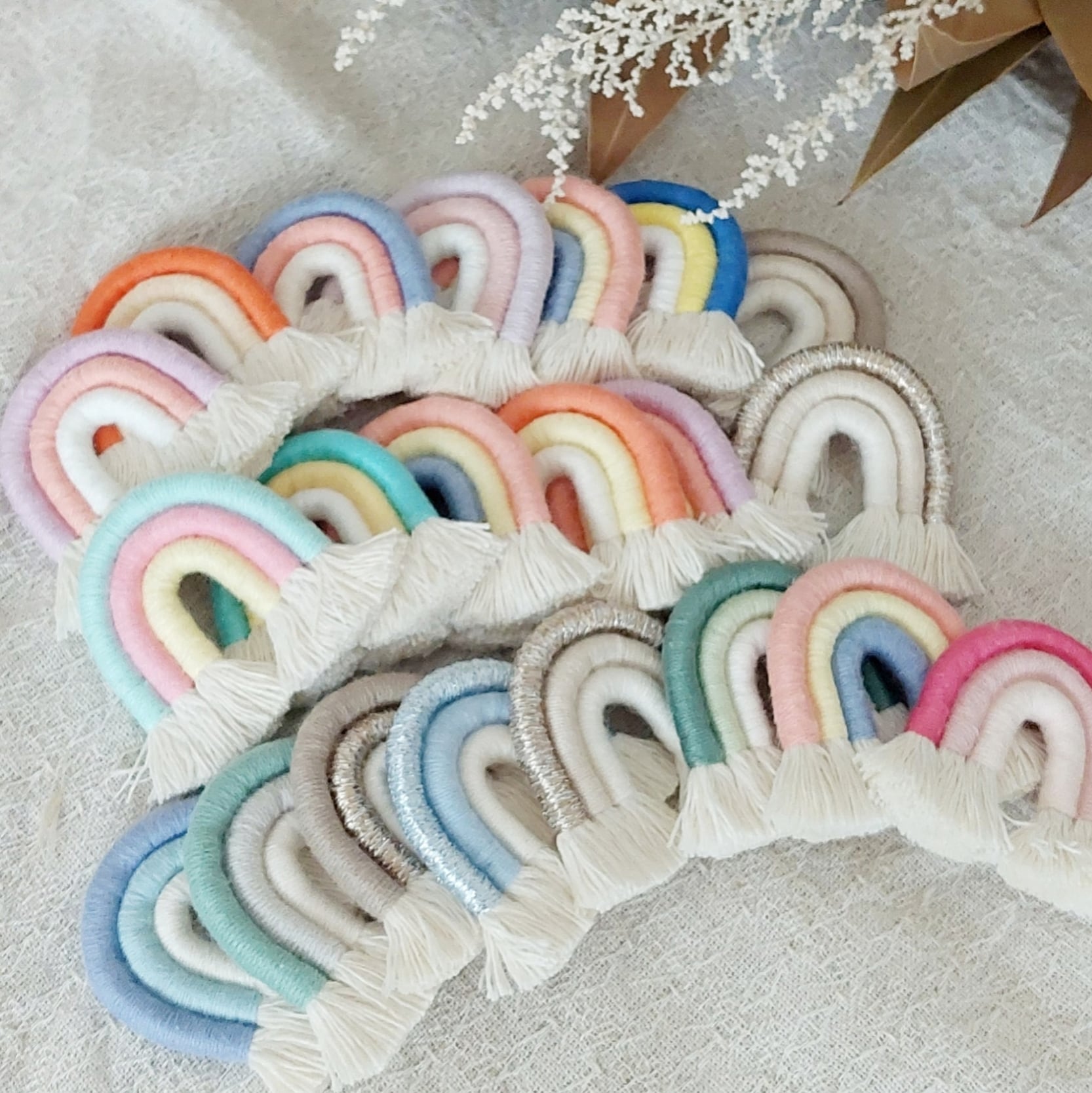 WELCOME マクラメ レインボーデコレーション 8042f37e8613efa22b47517e85da8a