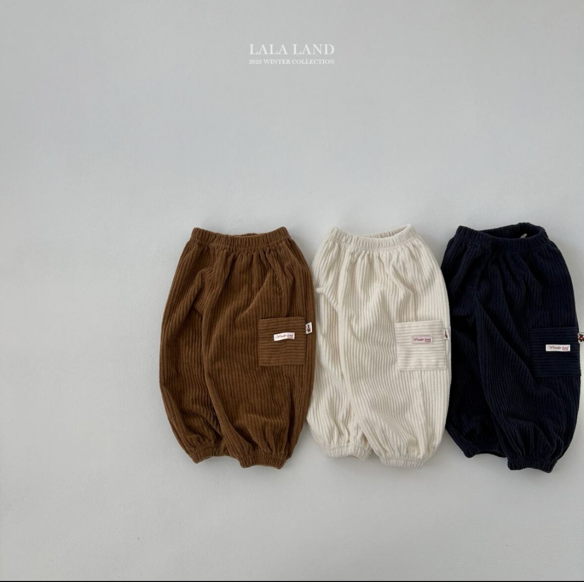 【予約商品】LALALAND /Corduroy Cargo Jogger Pants