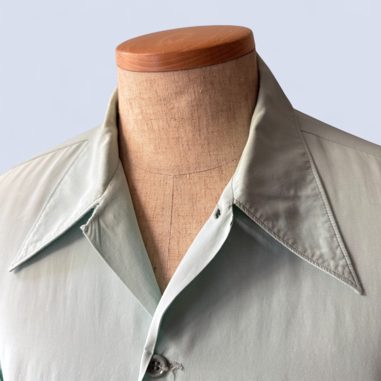 ARROW “Sanforset” RAYON LONG COLLAR SHIRT