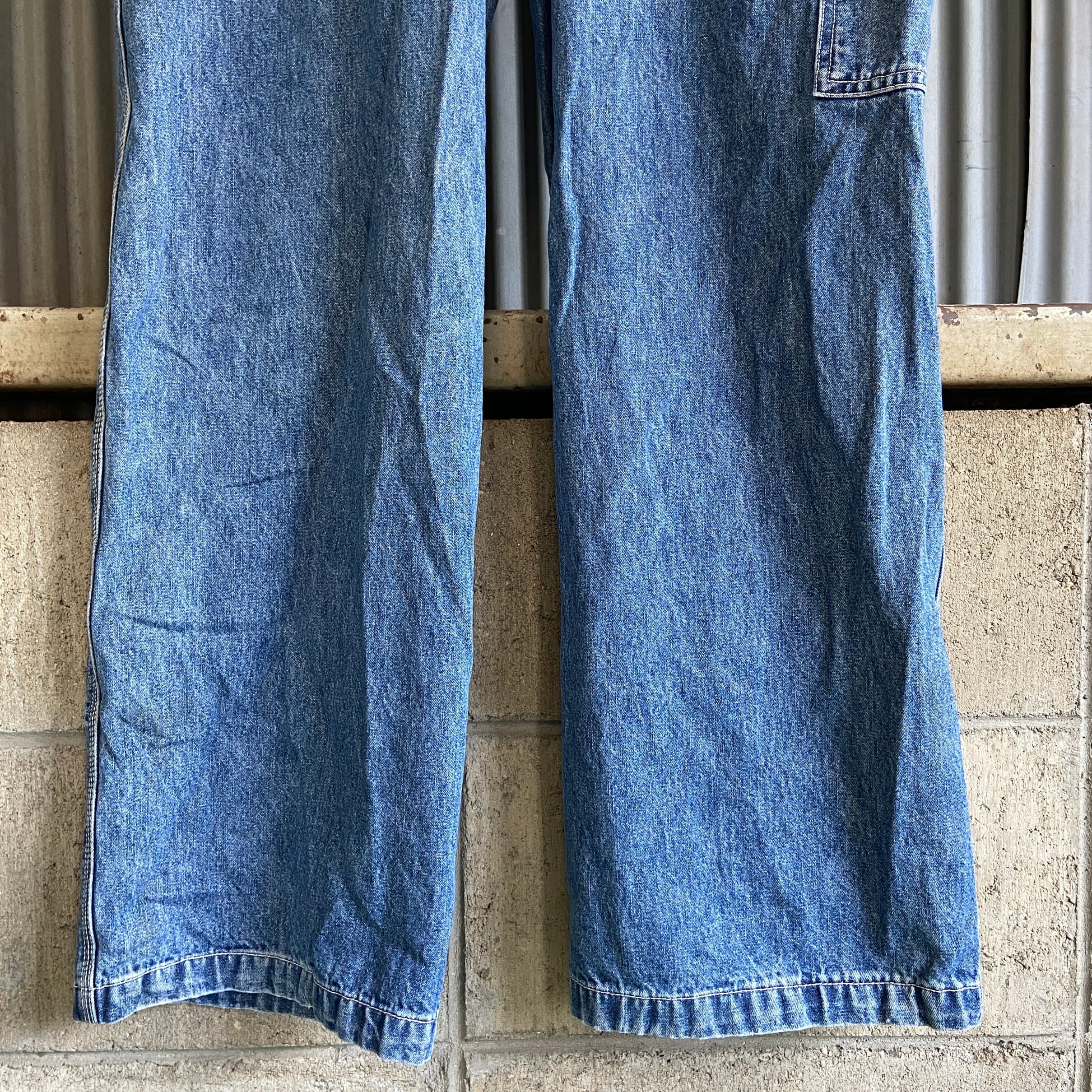 90年代 Calvin Klein Jeans カルバンクライン デニムオーバーオール メンズL 古着 W37相当 90s ヴィンテージ ビンテージ  【オーバーオール】【AN20】 | cave 古着屋【公式】古着通販サイト