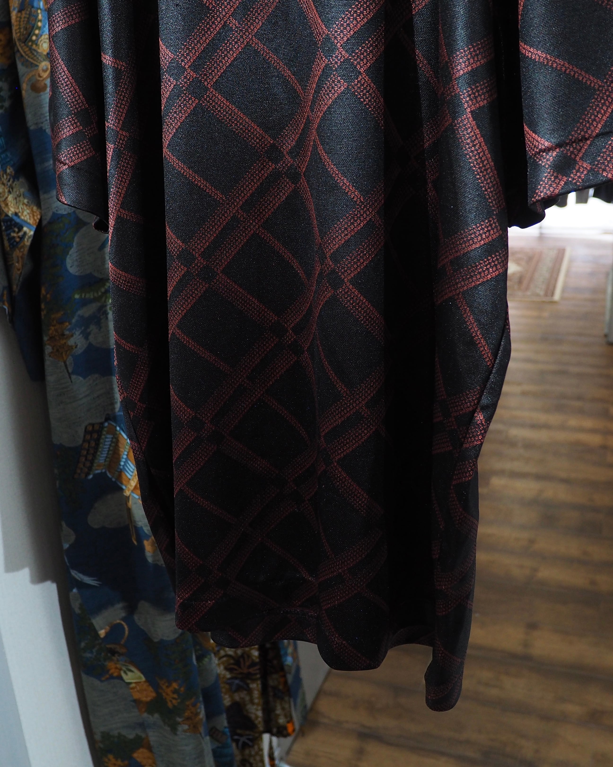 1995s " JEAN PAUL GAULTIER HOMME objet " Gloss Stretch Plaid pattern Archive Tee
