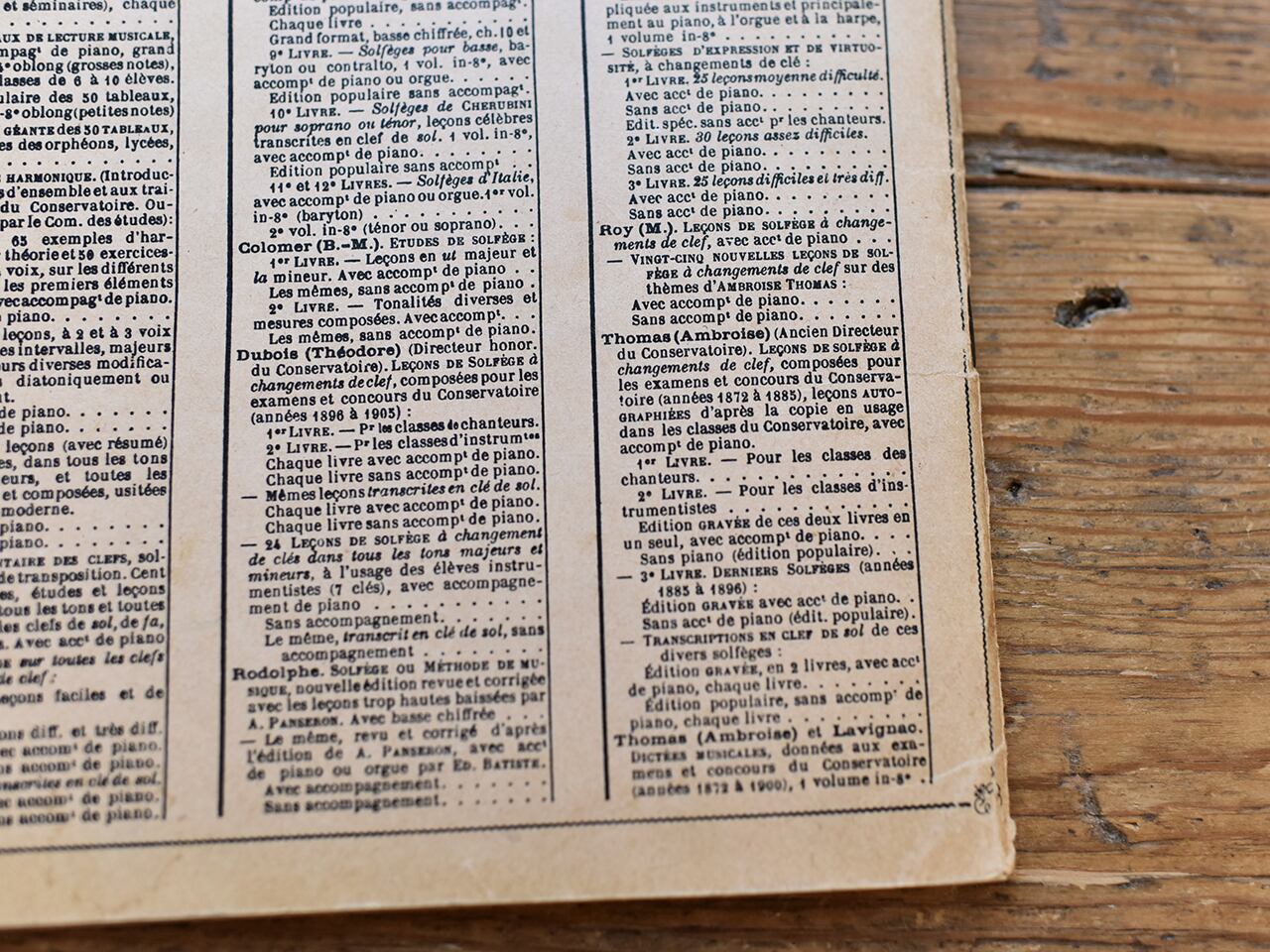 雰囲気のある古い楽譜 Exercices Journaliers de SOLFEGE *フランス