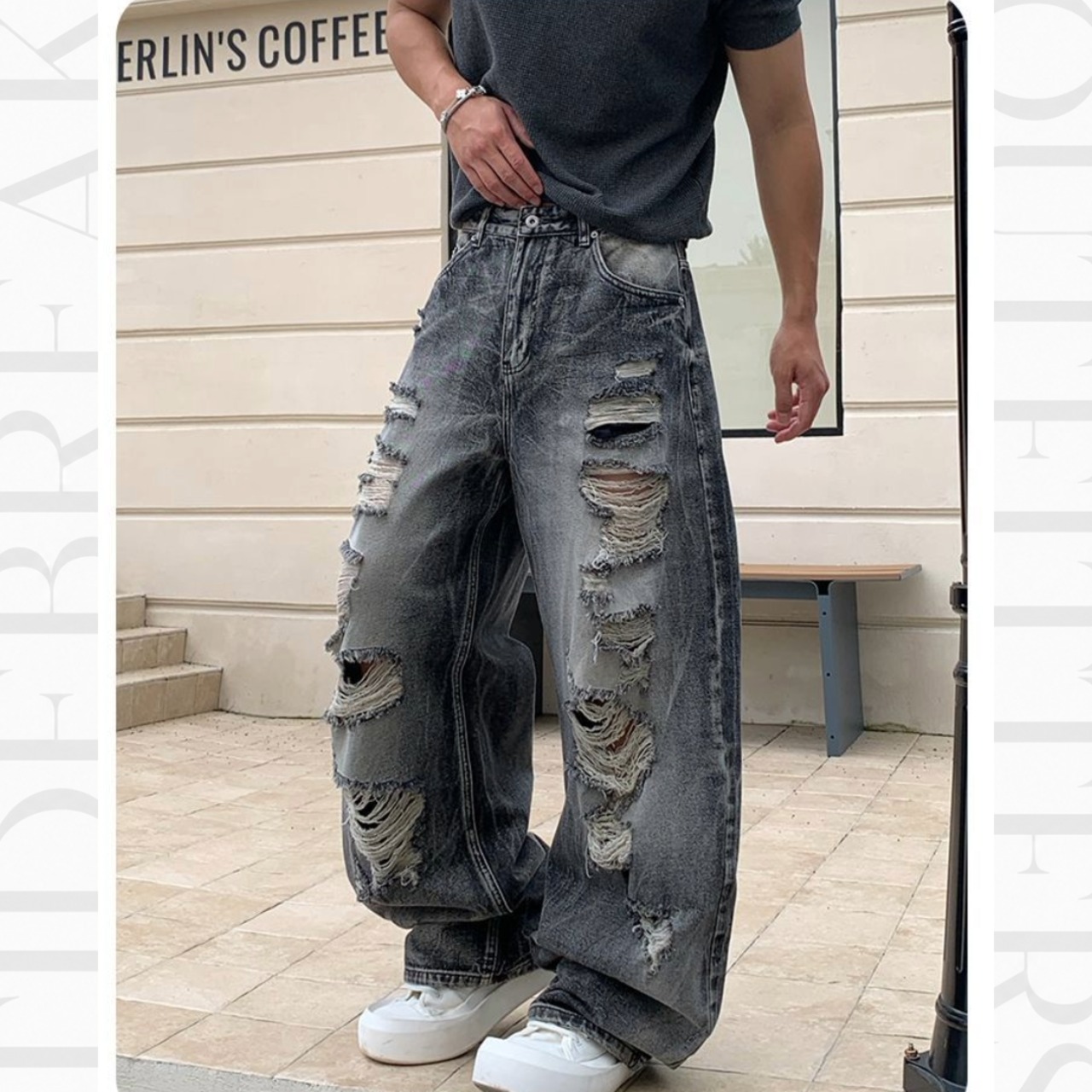 Distressed Wide Pants TB2409・画像10