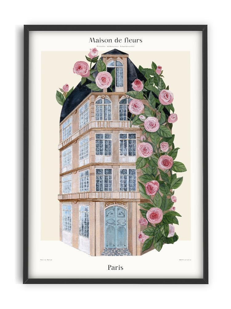 アートポスター】Maison de Fleurs Paris｜メゾン・デ・フルール パリ KrinoLepo