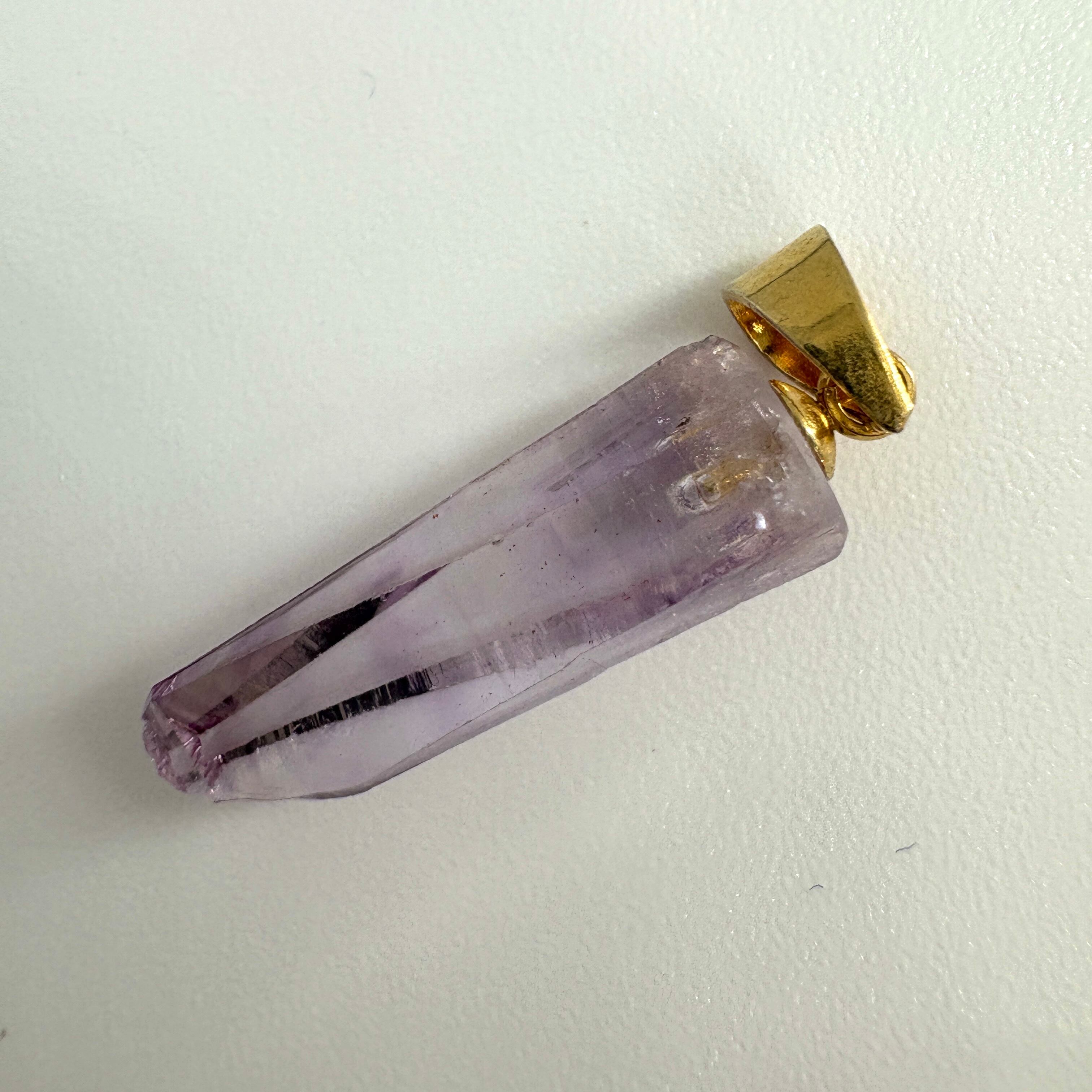 ベラクルスアメジスト原石 ペンダントトップ メキシコ産 約20㎜ | ヒロ