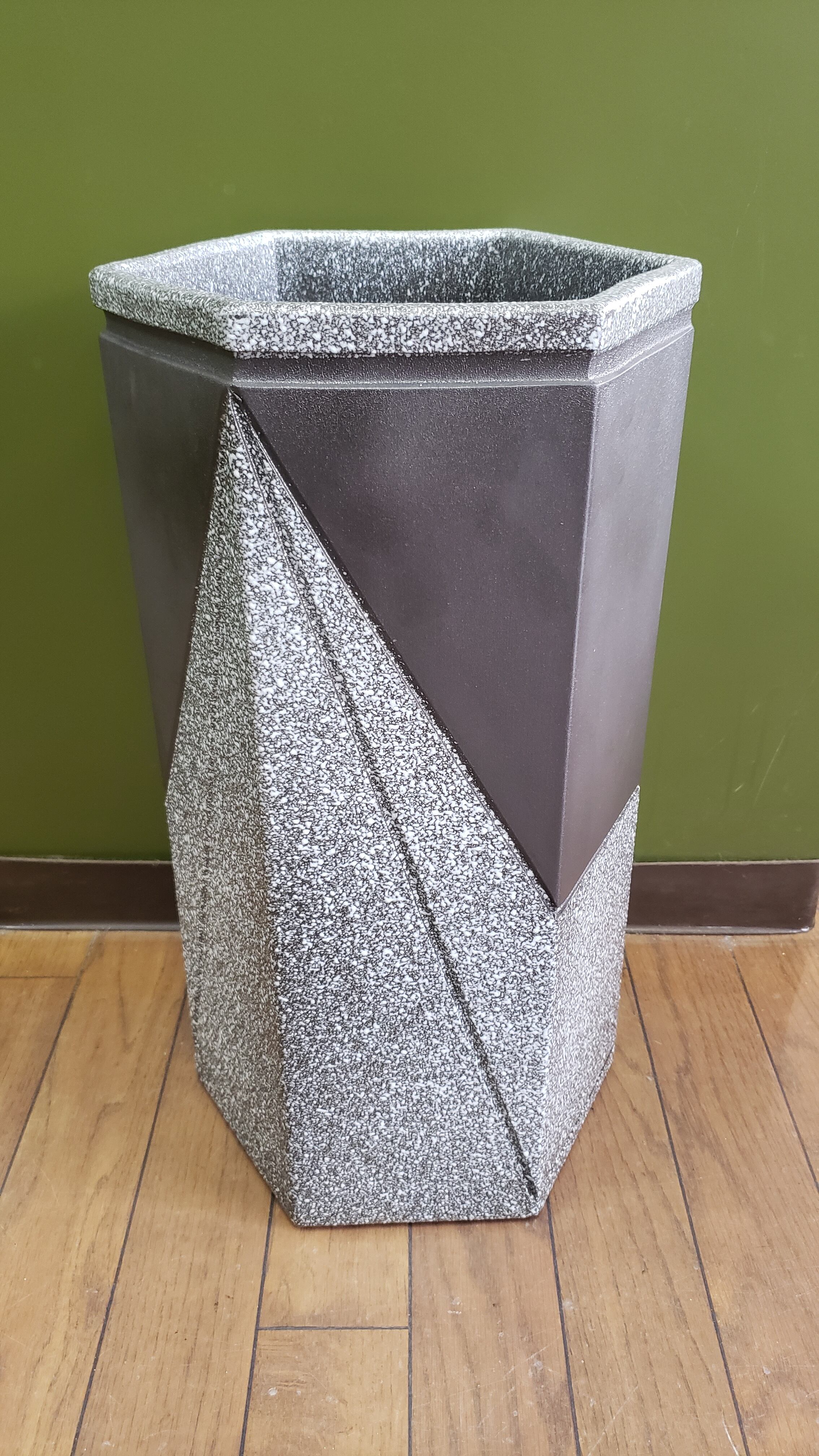 信楽焼 六角傘立て ツートン 信楽焼ツートン六角傘立 | 江崎商店