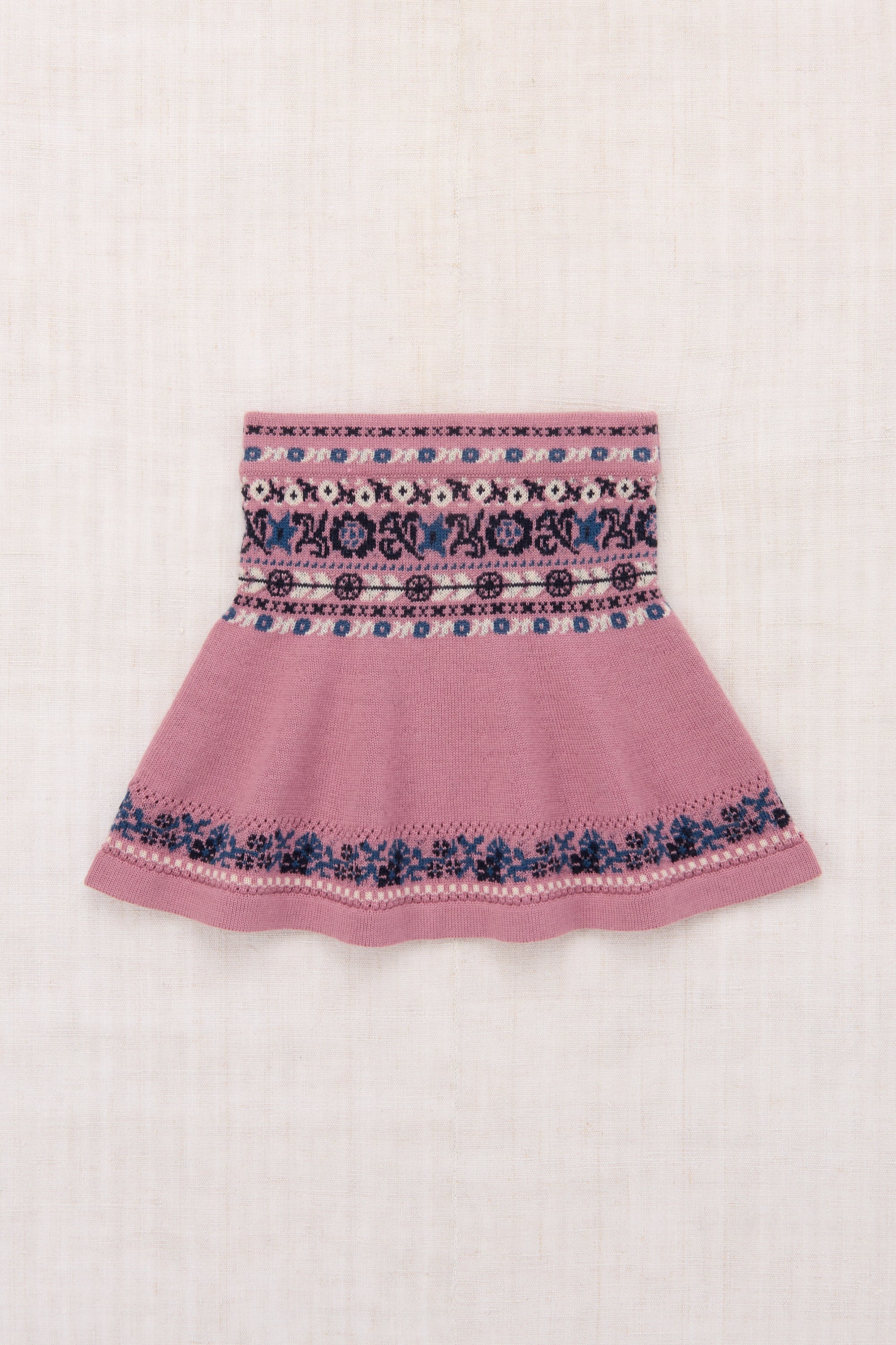 KIDS【Misha & Puff】25 winter drop1 / Fiona Skirt / Antique Rose Eyelet Ribbon / 4.6y