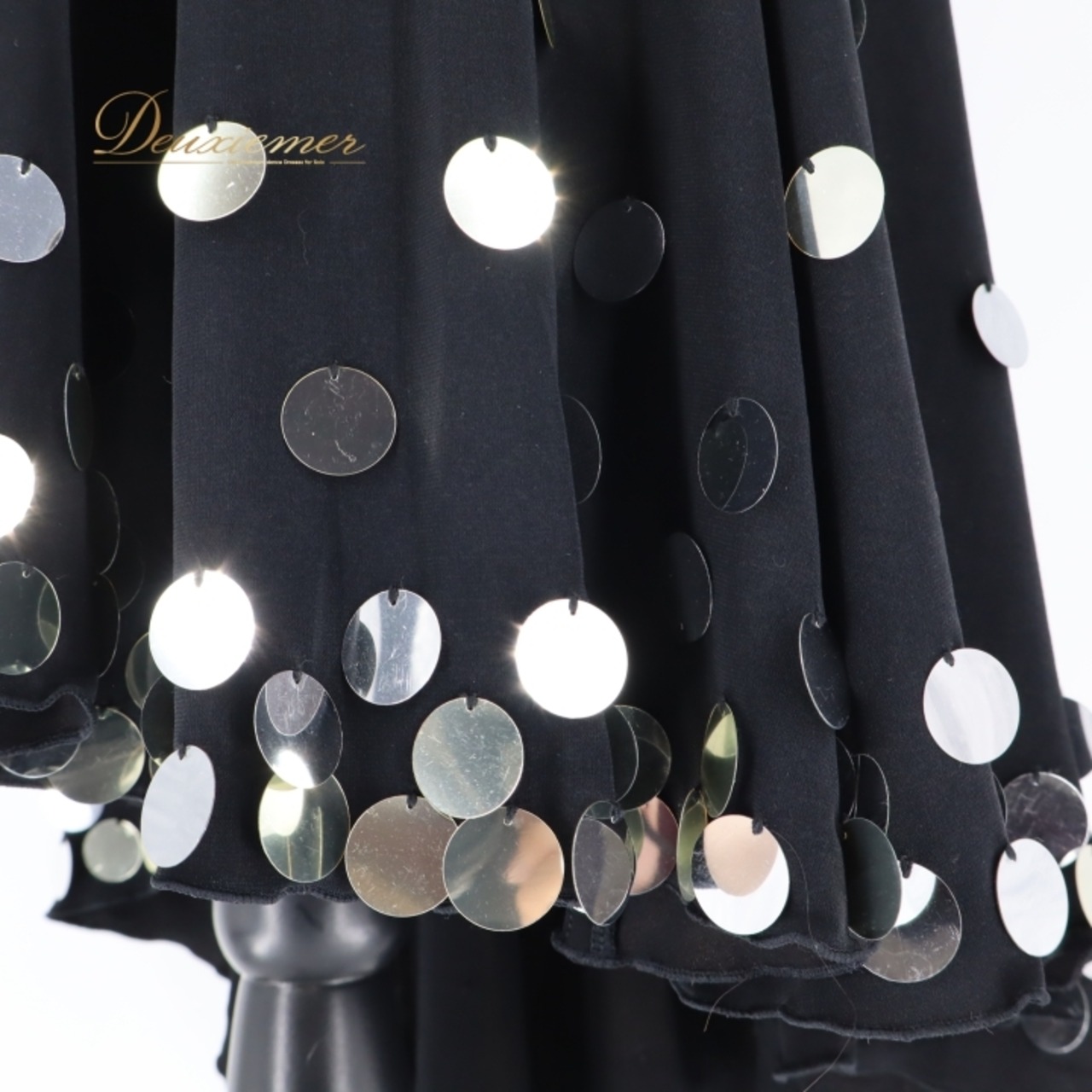 社交ダンス 衣装 チャコット Chacott ラテン ドレス ワンピース ラテンドレス 黒 パーティドレス パーティ 発表会 黒 無地 ブラック系 装飾 飾り 日本製 ラテンダンス 衣装 女性用 ダンス衣装 スパンコール 伸縮性 おしゃれ シンプル 軽量 フォーマル ダンスパーティ