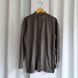 80s ISSEY MIYAKE "筆タグ" DOT BAND COLLAR SHIRT
