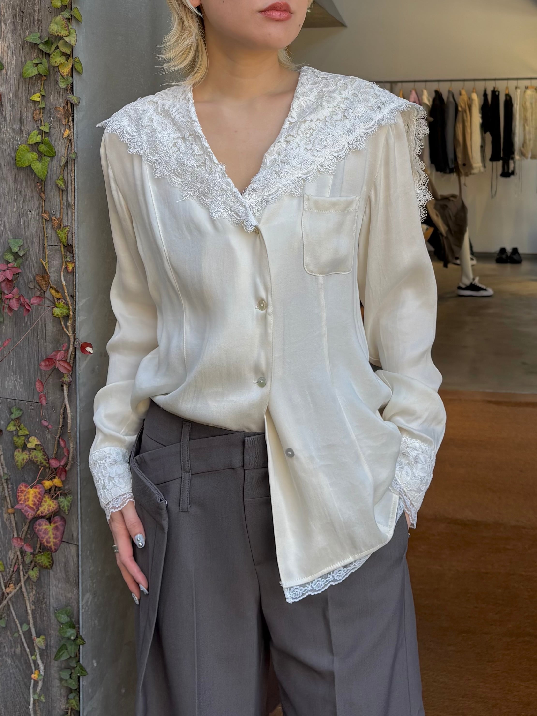 26SS】PRANK PROJECT プランクプロジェクト / Lace Collar Shirt