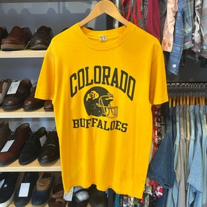 Ⓝ1980s CHAMPION COLORADO T-SHIRT YELLOW