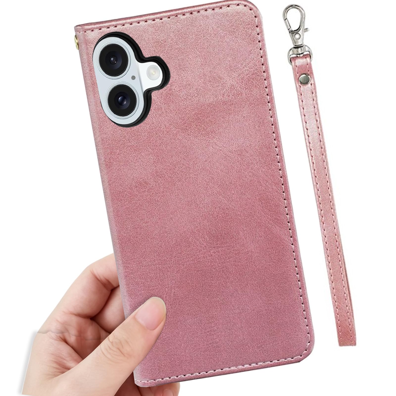 左利き 適用 iphone 17 ケース 手帳型 左利き 【 Xungoujp ストラップ付き スマホケース 】 アイフォン17 カード入れ 耐衝撃 アイホン 17 カバー 右開き 手帳 いphone17 case 左手用 財布型 ストラップホール マグネット 弱磁 スタンド機能付き レトロ ピンク