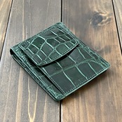 クロコダイル 無双 マネークリップ ダークグリーン