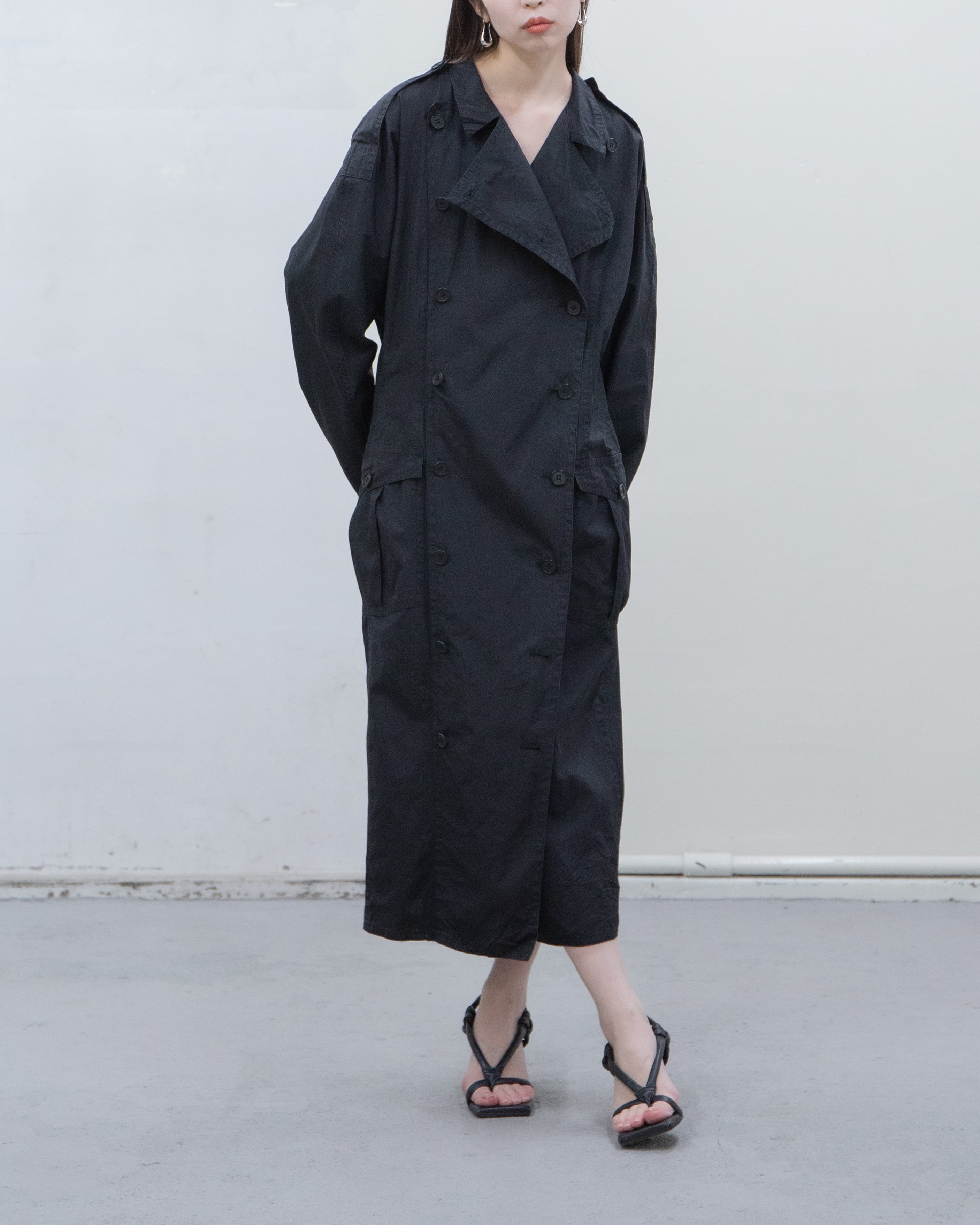 1980-90s JIL SANDER - typewriter cotton coat dress | LUIK FINN