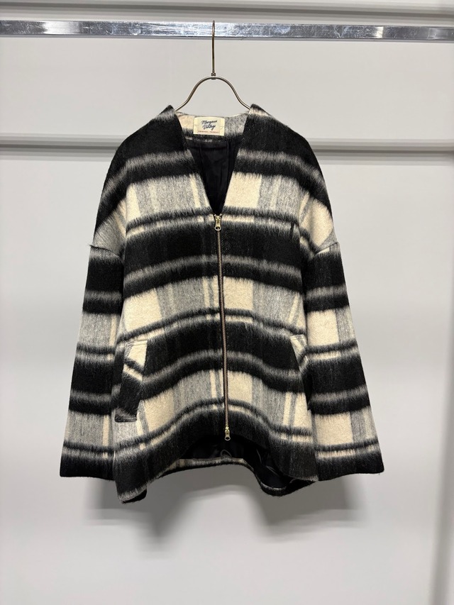 【ご予約】シャギージップコート CHECK   MG CO- 26129 - A【MargauxVINTAGE】