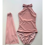 ベロア ノーブル ホルターネック レオタード 2色展開 L1291