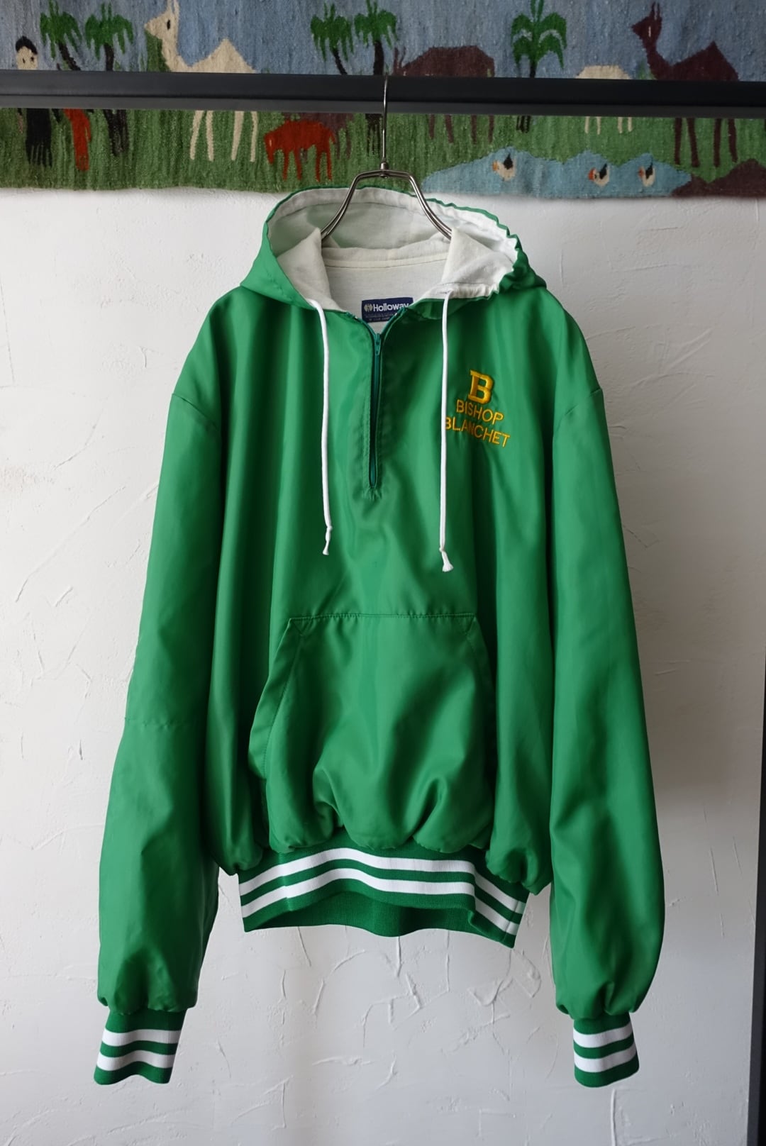 80s-90s half zip hooded nylon jacket | easychic(イージーシック ...