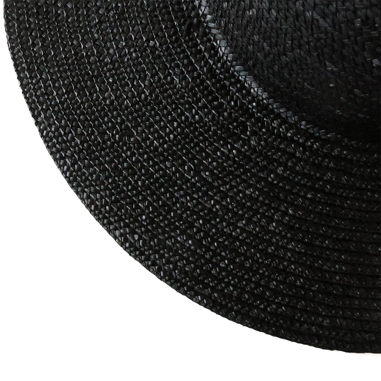 bocodeco｜Straw Wide Brim Hat -Black- | Ma'n'Ma（まんま）| 長く
