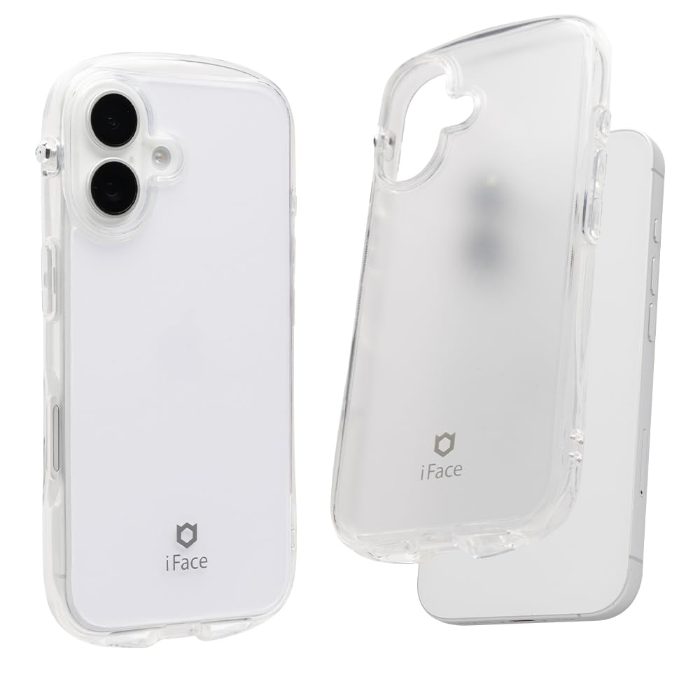 iFace Look in Clear Hybrid iPhone 16 ケース(クリア/フロスト)