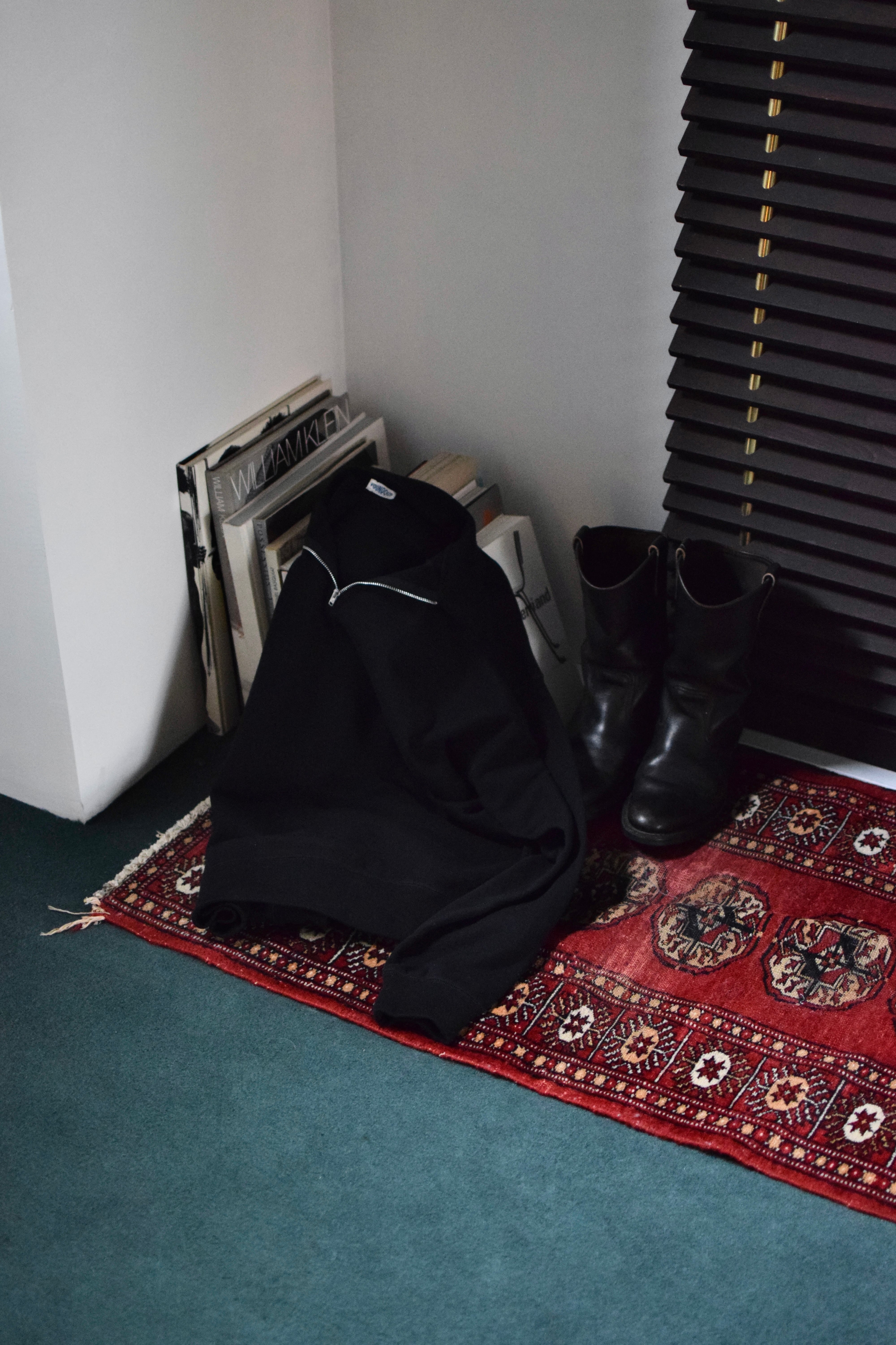 FOUNDOUR / COTTON JERSEY HALF ZIP SHIRT