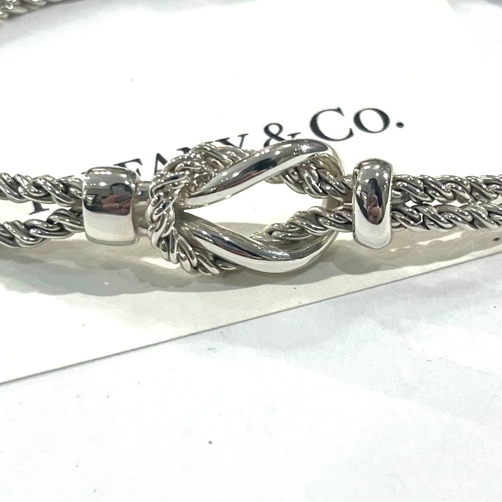 希少【TIFFANY&CO.】2551ツイストダブルロープブレスレット／シルバー