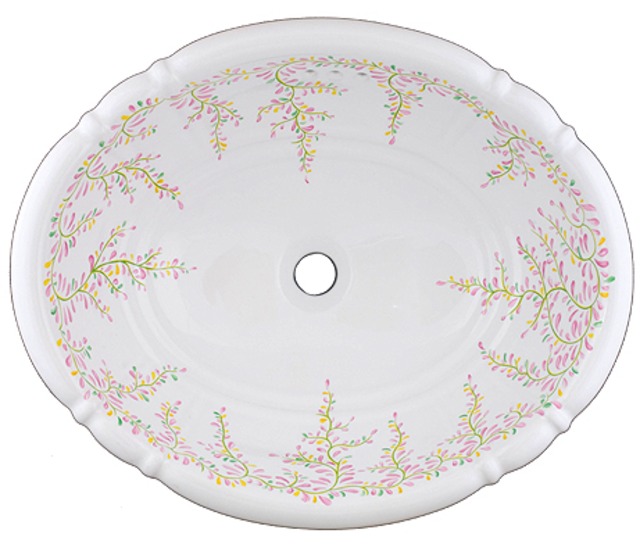 ホーリー・ピンキー　洗面ボウル単品　はめ込みタイプ　IM-HPB2401-WDH13　アイエム　HWシリーズ　フローラルライン
