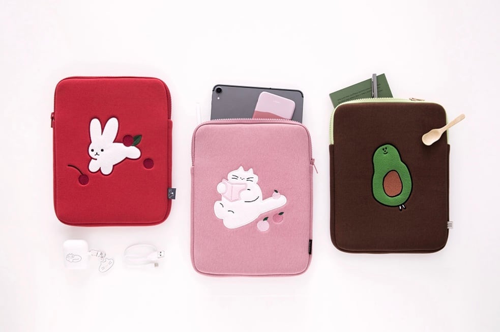 rihoon☆韓国☆SHIELD POUCH SMALL SIZE タブレットケース 全3色 tablet pouch 11inch 5type / タブレットポーチ ケース 韓国