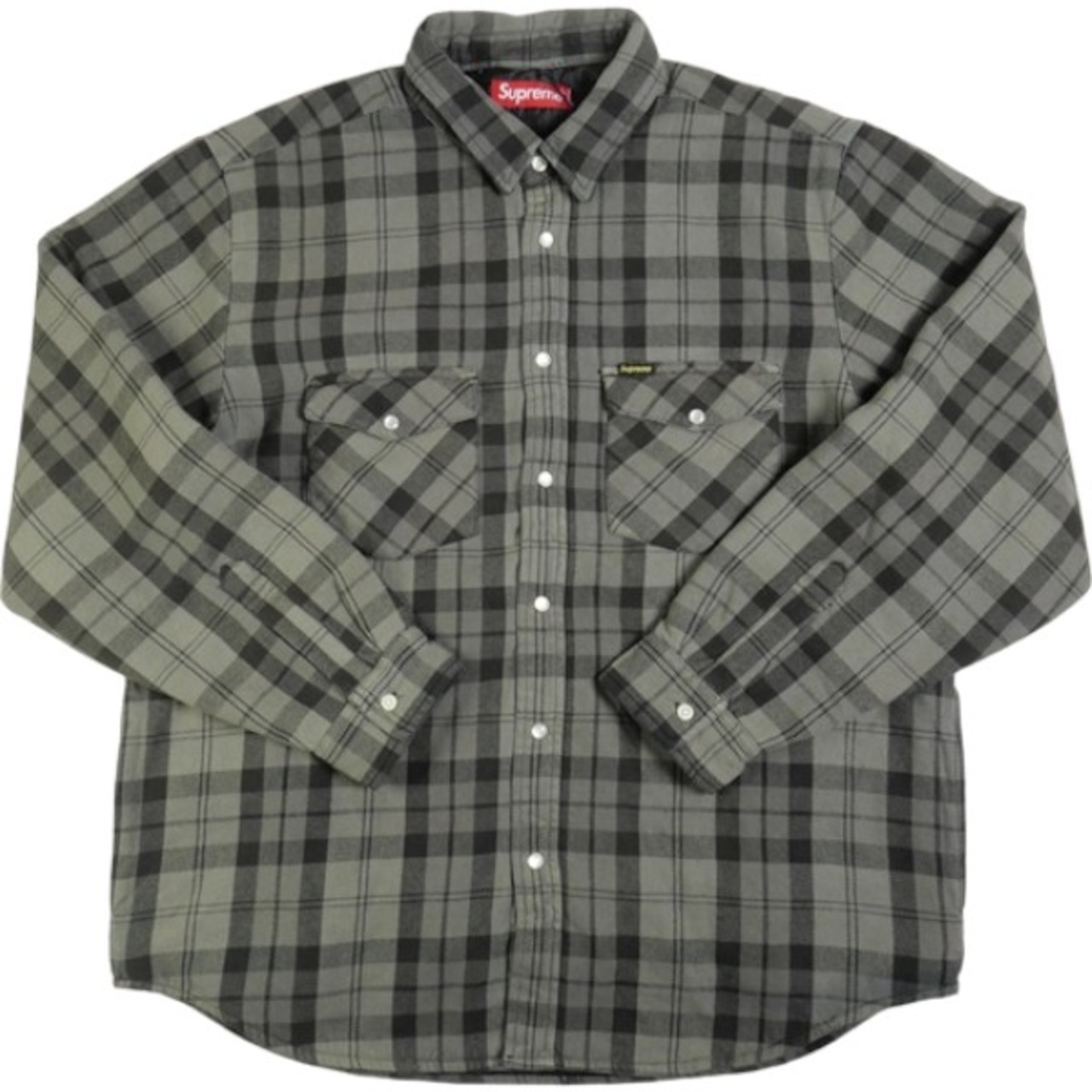 Size【L】 SUPREME シュプリーム 24SS Quilted Flannel Snap Shirt 